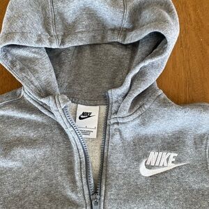 Nike boys zip fleece hoodie size large.